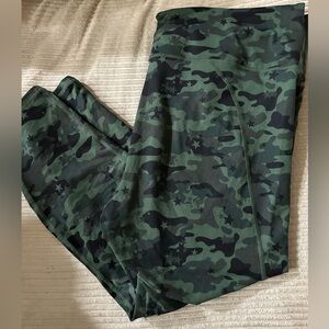 Fabletics Green Camouflage Leggings